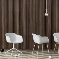 Silla Fiber chair con reposabrazos, blanco