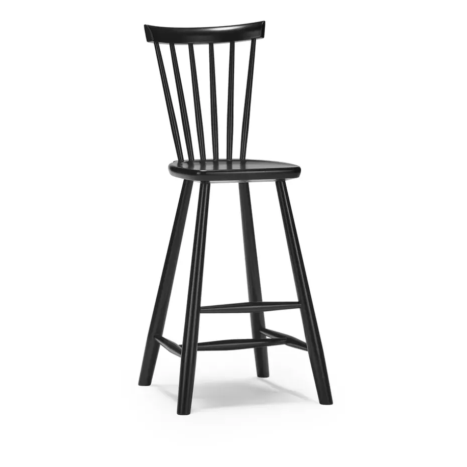 Silla infantil Lilla Åland abedul 52 cm, Negro