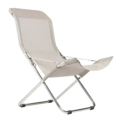 Silla para tomar el sol Fiesta, Blanco-beige