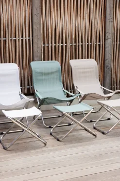 Silla para tomar el sol Fiesta, Blanco-beige