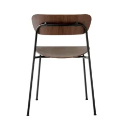Silla Pavilion AV1, nogal lacado