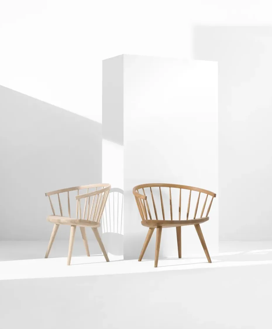 Sillón Arka abedul, Barniz mate claro