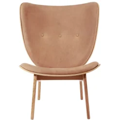 Sillón Elephant lounge leather roble, Dunes camel