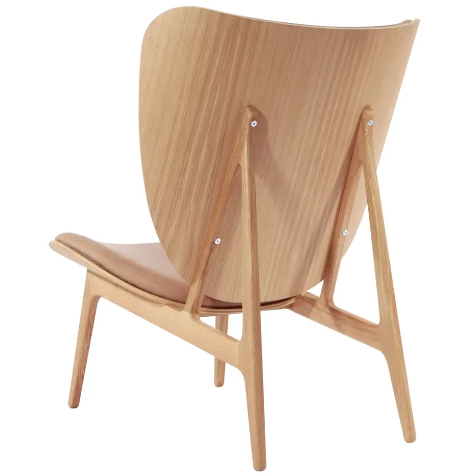 Sillón Elephant lounge leather roble, Dunes camel