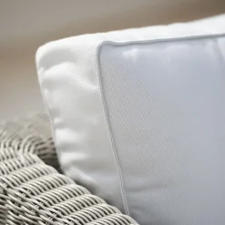 Sillón esquina Connect, Taupe, esquina, cojines blancos