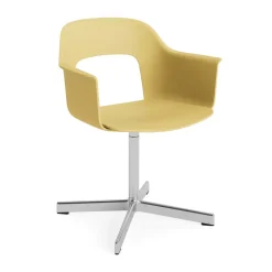 Sillón Layout Armchair 231 silla de oficina, Biscotti-aluminio pulido 4 star swivel base