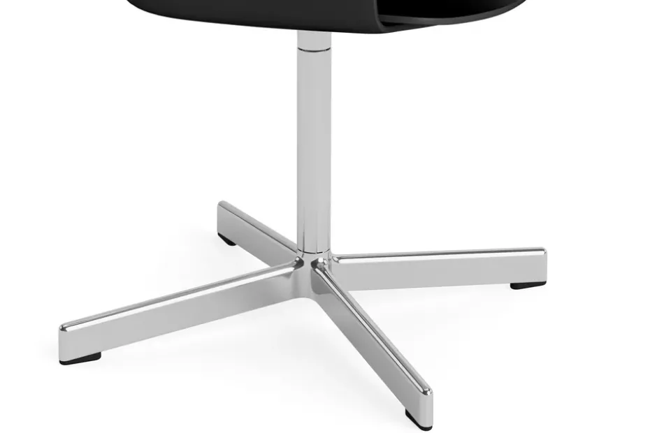 Sillón Layout Armchair 231 silla de oficina, Black-aluminio pulido 4 star swivel base