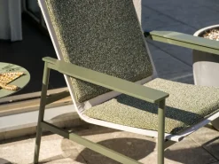 Sillón lounge Soro, Nordic green-teddy verde