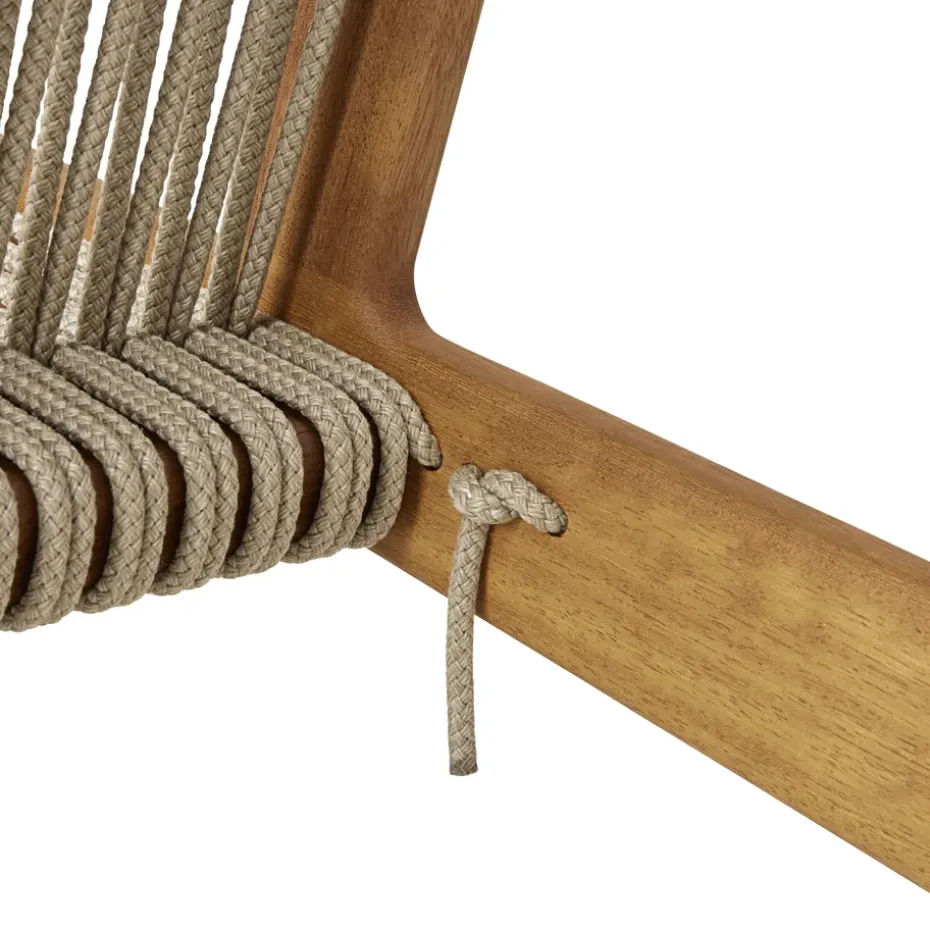 Sillón MR01 Initial outdoor lounge chair, Madera de iroko aceitada