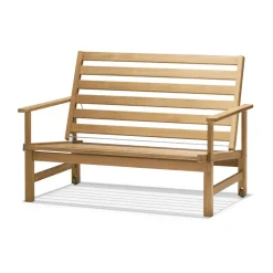 Sofá 08, Teak, 2 plazas