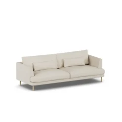 Sofá Bredhult, Jump Beige 1956-roble blanco aceitado, 3 plazas