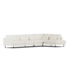 Sofá Bredhult, Jump Off White 1954-acero negro, 4 plazas B1