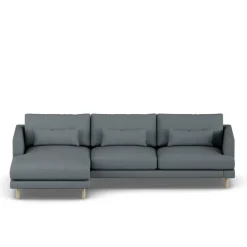 Sofá Bredhult, Same Blue 6678-roble blanco aceitado, 2,5 plazas C2