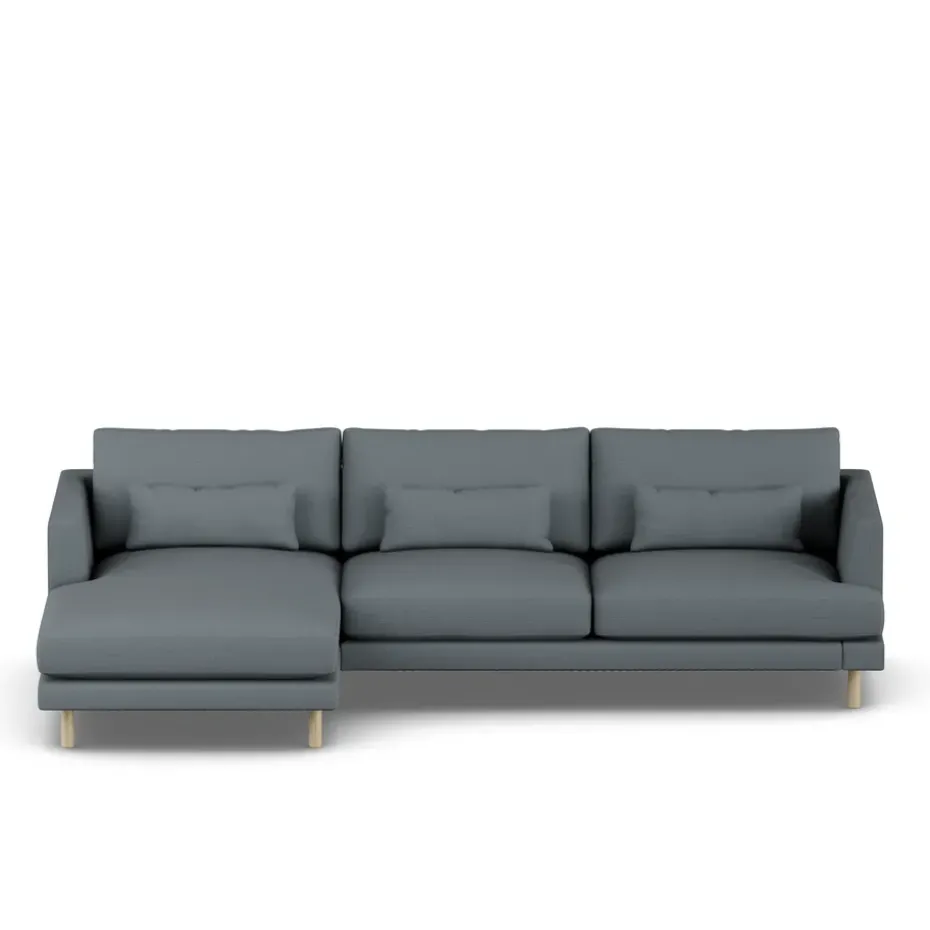 Sofá Bredhult, Same Blue 6678-roble blanco aceitado, 2,5 plazas C2