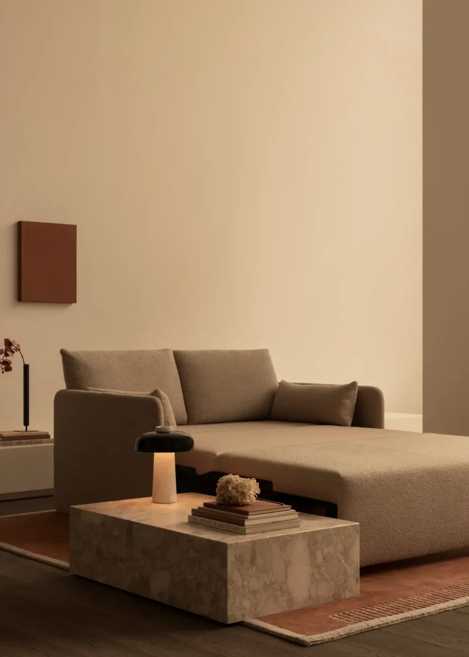 Sofá cama Offset 2 plazas, Logan Jasmine