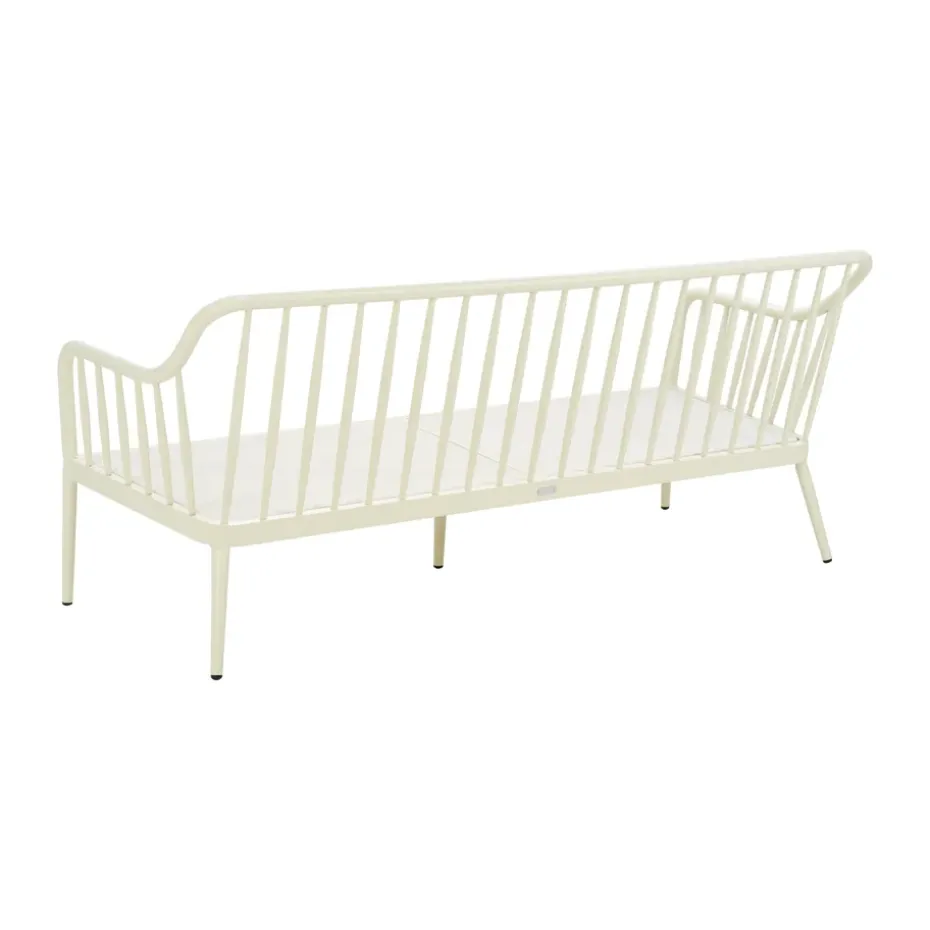 Sofá Coleville, Pearl white-dot beige, 3 plazas