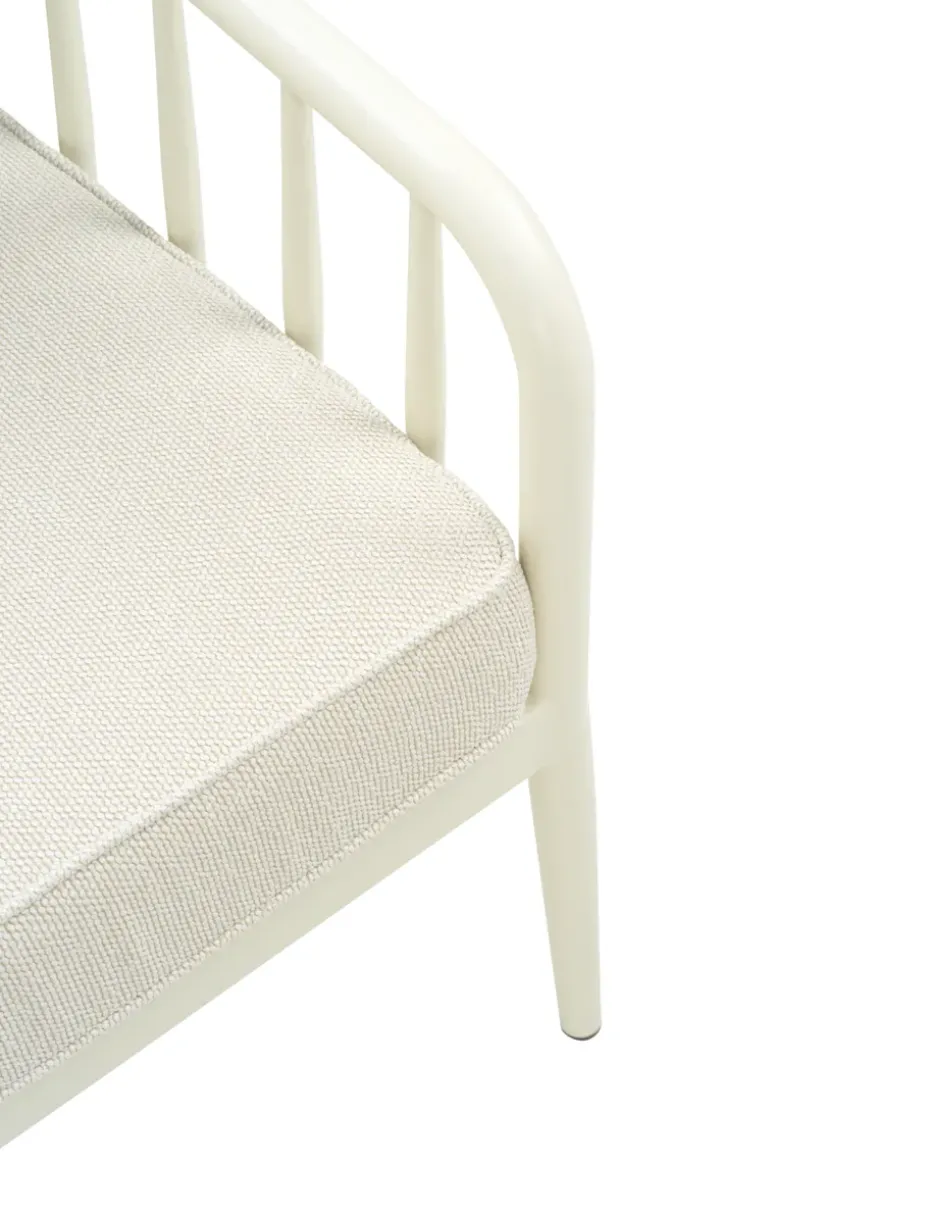 Sofá Coleville, Pearl white-dot beige, 3 plazas