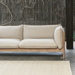 Sofá de 2 plazas Arbour ECO, Re-wool 648 multiborgoña haya