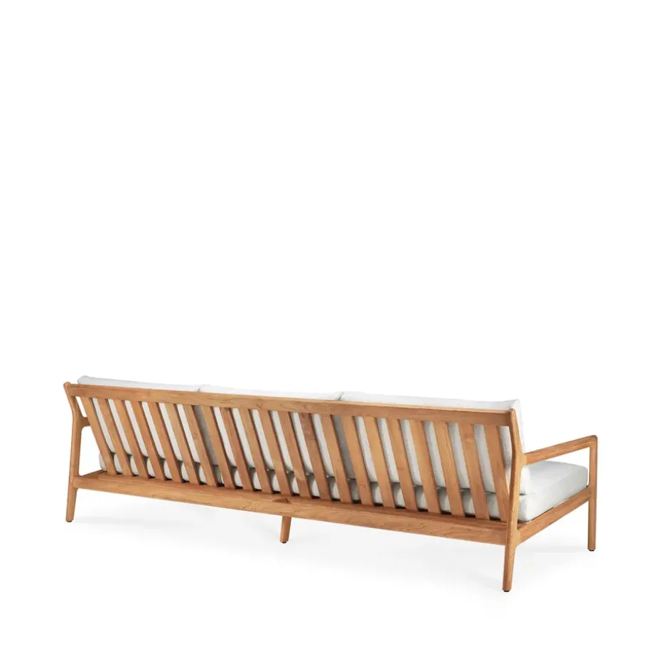 Sofá de 3 plazas Jack outdoor teak, Offwhite