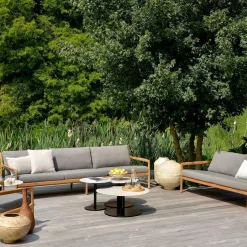 Sofá de 3 plazas Jack outdoor teak, Mocha
