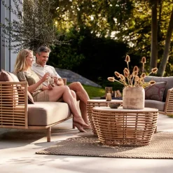 Sofá de 3 plazas Sense weave, AirTouch taupe