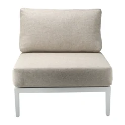 Sofá modular Santander módulo central, Blanco-beige
