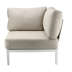 Sofá modular Santander módulo de esquina, Blanco-beige