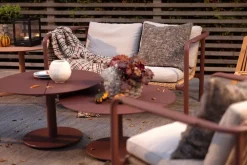 Sofá Motty, Zin red-teddy beige, 2 plazas
