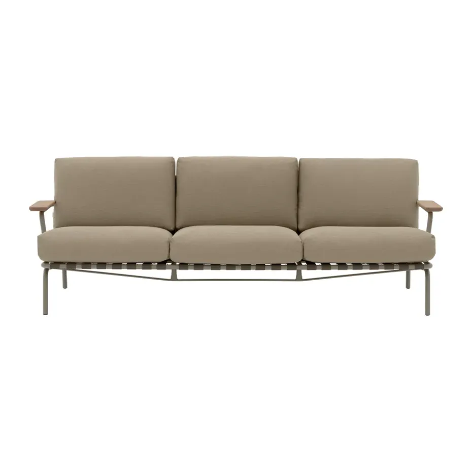 Sofá Settle de 2 plazas, Ribbed Weave 5 Taupe