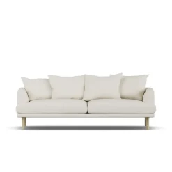 Sofá Sjövik, Jump Off White 1954-roble blanco aceitado, 3 plazas