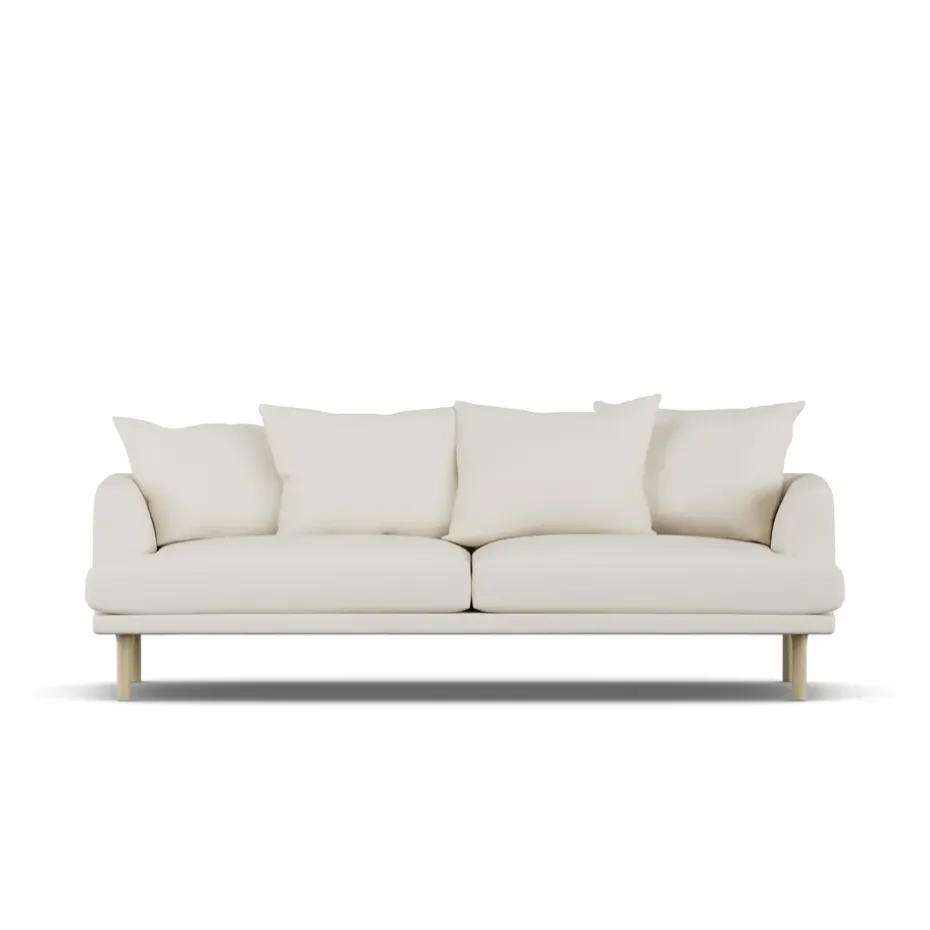 Sofá Sjövik, Jump Off White 1954-roble blanco aceitado, 3 plazas