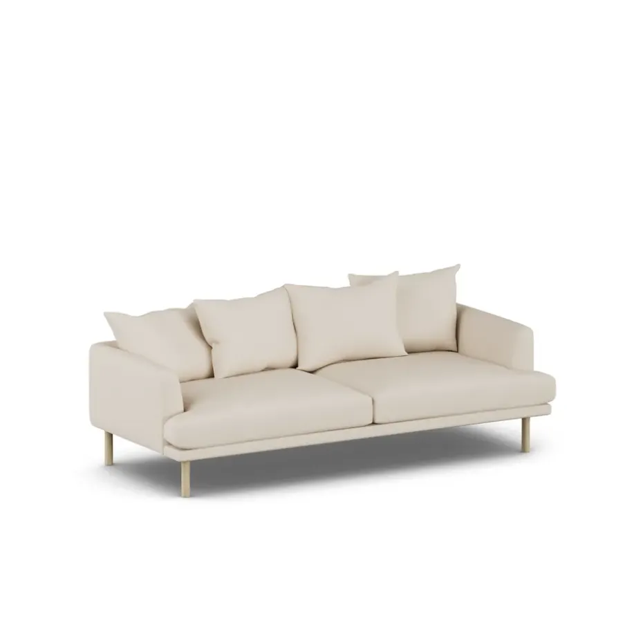 Sofá Sjövik, Same Beige 6670-roble blanco aceitado, 3 plazas