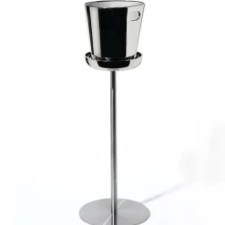 Soporte Alessi para cubitera de vino, acero inoxidable