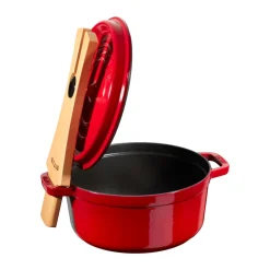 Soporte de tapa Staub de madera, 24 cm