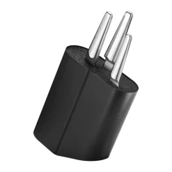 Soporte para cuchillos Alfredo, Acero inoxidable-negro