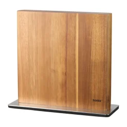 Soporte para cuchillos Kira magnético, Acero inoxidable-madera de acacia FSC