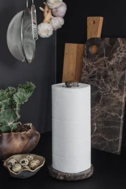 Soporte para papel de cocina Marble, Brown