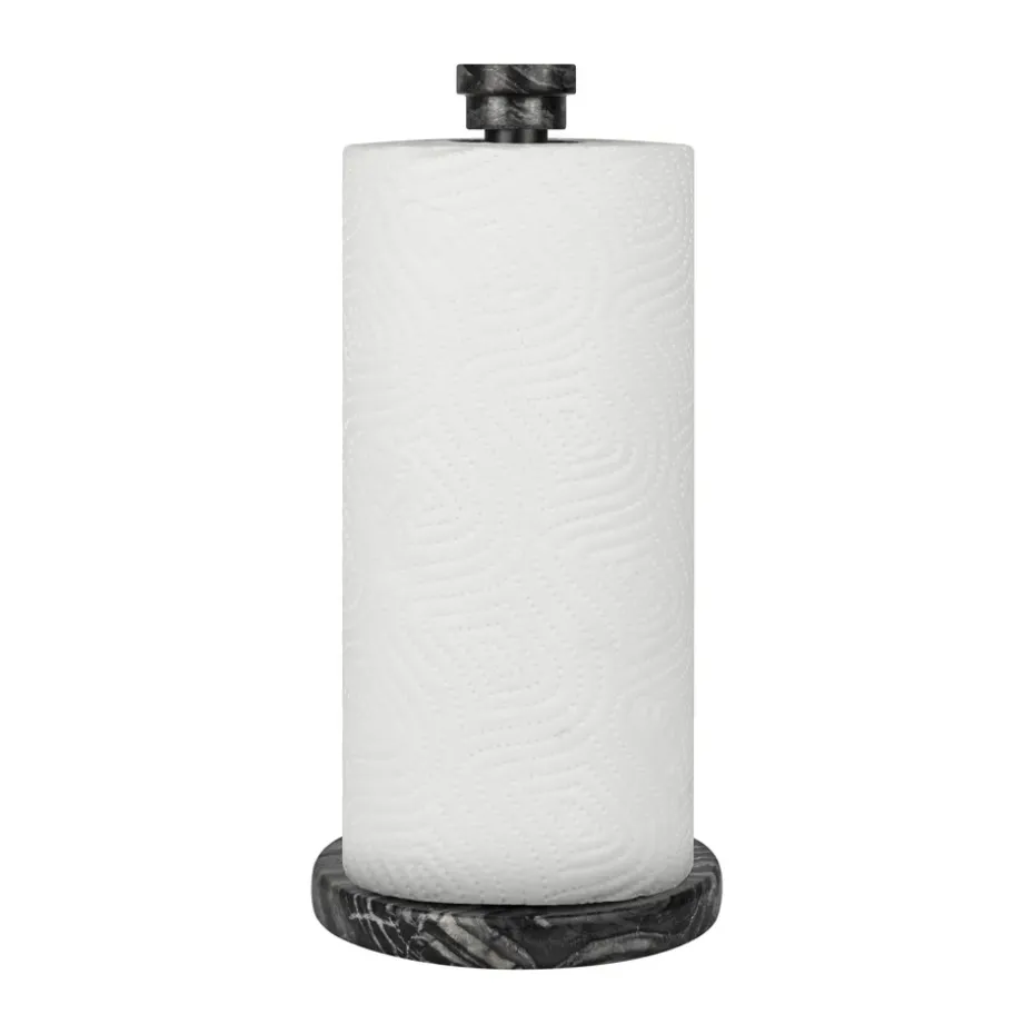 Soporte para papel de cocina Marble, Black-grey