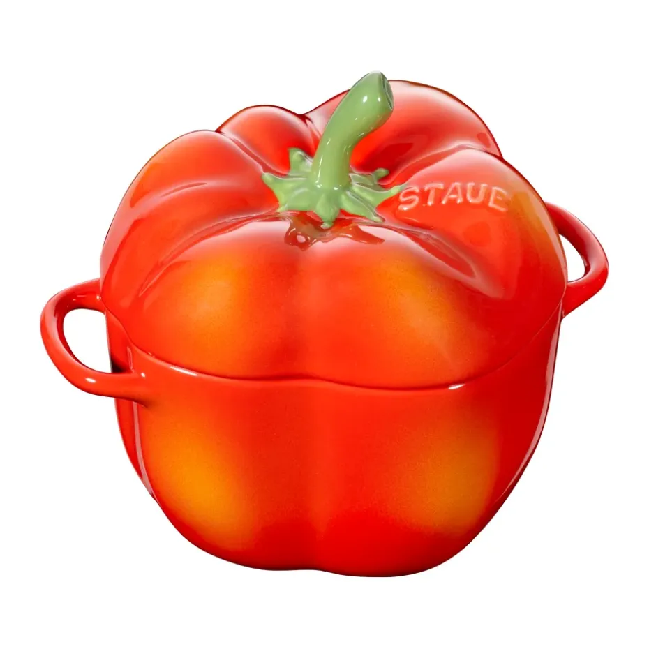 Staub mini cacerola pimiento 0,47 L, Orange-rojo
