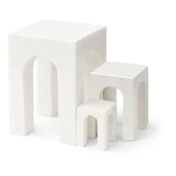 Sujetalibros Arkis 3 piezas, blanco
