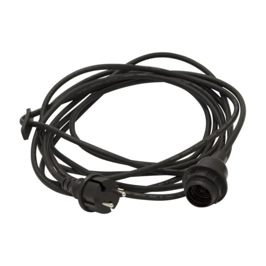 Suspensión de lámpara exterior IP44, negro
