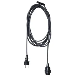 Suspensión de lámpara exterior IP44, negro