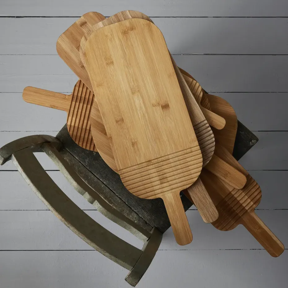 Tabla de cortar con asa Nature bambú, 54 cm