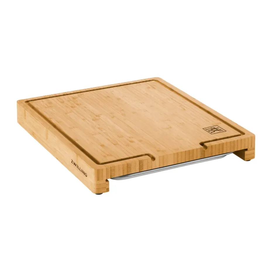 Tabla de cortar con bandeja Zwilling BBQ+ bambu, 39x30 cm