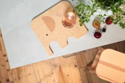 Tabla de cortar Elephant Chop & Serve M, Rosa