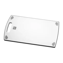 Tabla de cortar Zwilling reversible de plástico blanco-gris, 38x22x1,5 cm