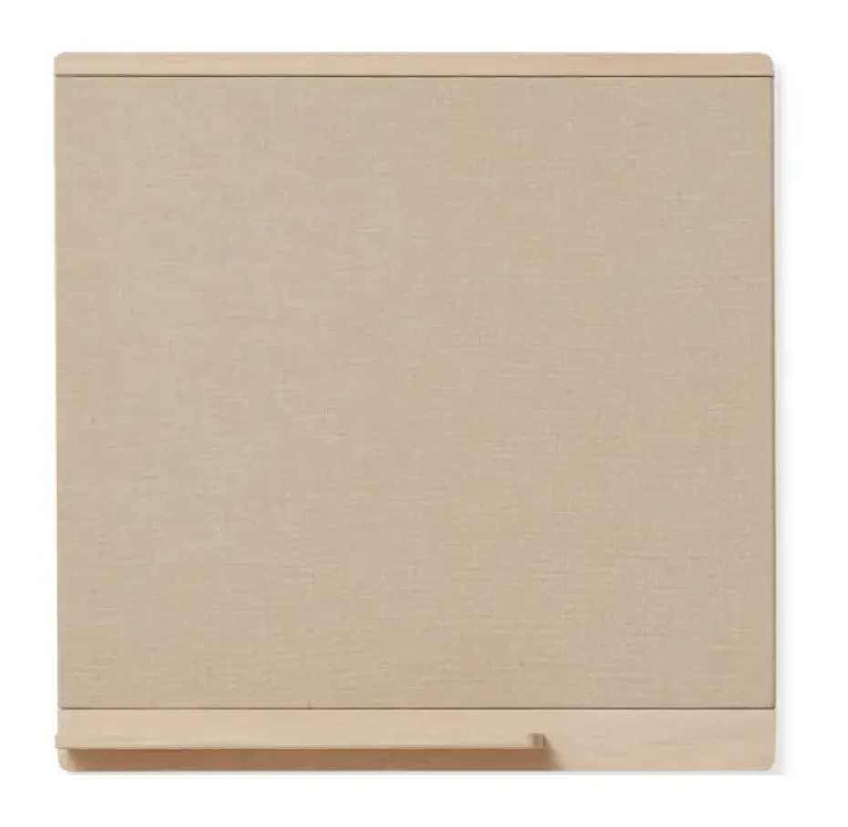 Tablón de corcho Rim 75x75 cm, Roble blanco