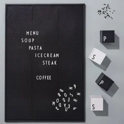 Tablón de letras A2 Design Letters, negro