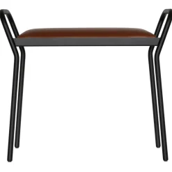 Taburete Anyone, Negro-coñac vintage
