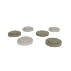 Taburete apilable Iro, Olive-clay